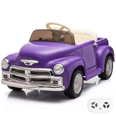VROOOMY Berghoff - Voiture Enfants 12V - Chevrolet 3100 - 1 &agrave; 6 ans - Violet
