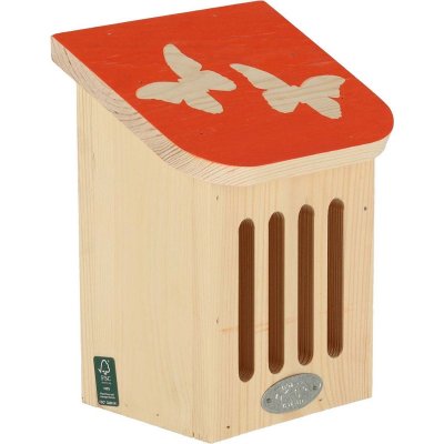BEST FOR BIRDS  - Maison &agrave; insectes en bois Pochoir Papillons