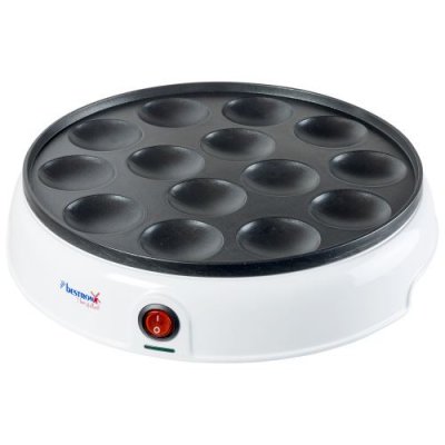 BESTRON  - appareil &agrave; poffertjes 800w blanc apfm700w - holland apfm700w