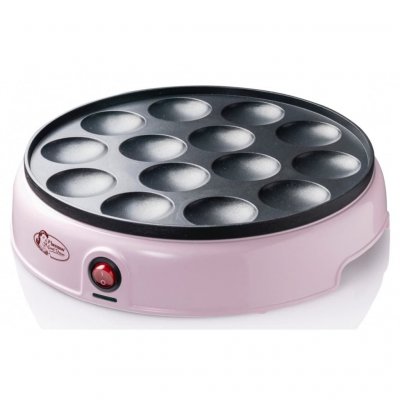 BESTRON  Appareil &agrave; poffertjes hollandais APFM700SDP 800 W Rose