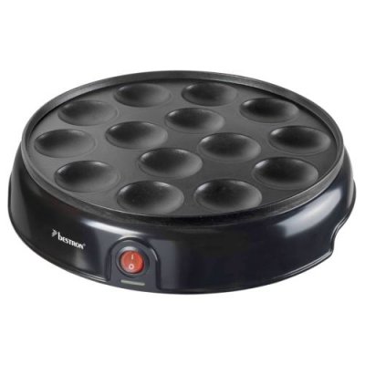 BESTRON  Appareil &agrave; poffertjes hollandais APFM700Z 800 W Noir