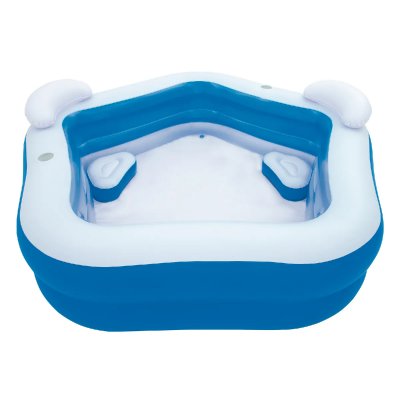 BESTWAY  54153 Piscine pour famille 213 x 207 x 69 cm, 575 liters L, bleu