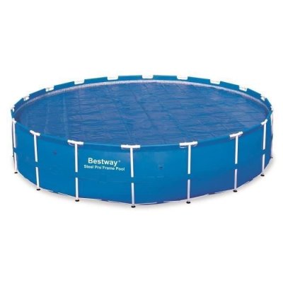 BESTWAY  58173 B&acirc;che solaire diam&egrave;tre 527 cm pour piscine hors sol ronde 549 cm