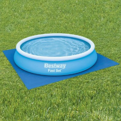 BESTWAY  - B&acirc;che au sol piscine 396x396cm Tapis xxl Protection sol - pe