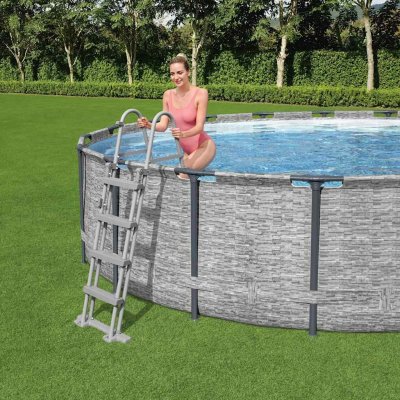 BESTWAY  &eacute;chelle de piscine &agrave; 4 marches flowclear 122 cm