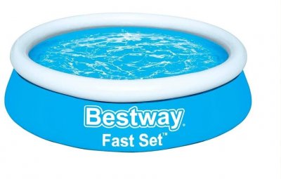 BESTWAY  - Fast Set Pool 183 cm - Blauw