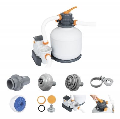 BESTWAY  Flowclear Filtre &agrave; sable avec minuterie 5678 l/h Gris