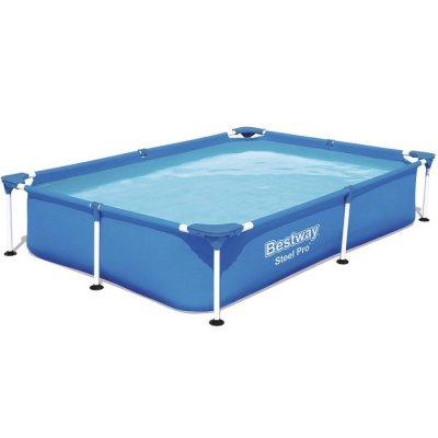 BESTWAY  - Piscine &agrave; cadre Steel Pro 221 cm - Blauw