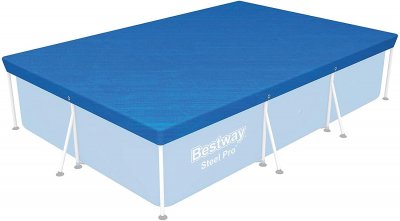 BESTWAY  - Power Steel - B&acirc;che pour piscine, couverture, 304 x 205 cm