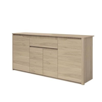BETTY Buffet bas contemporain decor chene - L 185 cm 