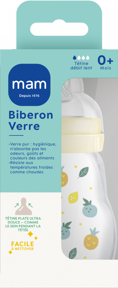 MAM Biberon Verre 170ml d&eacute;cor arbre