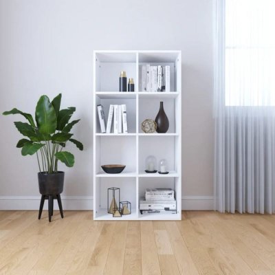 Biblioth&egrave;que/Buffet Blanc 66x30x130 cm Bois d'ing&eacute;nierie