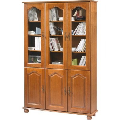 Biblioth&egrave;que Ch&ecirc;ne 6 Portes L. 120 cm