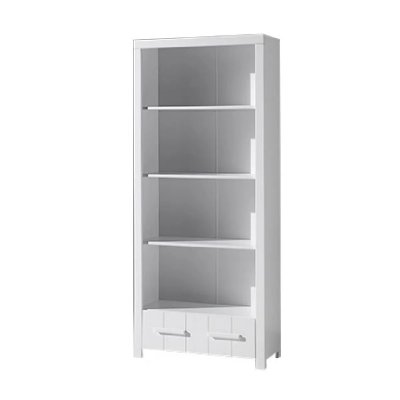 VIPACK Biblioth&egrave;que erik avec tiroir - blanc ERBI9014