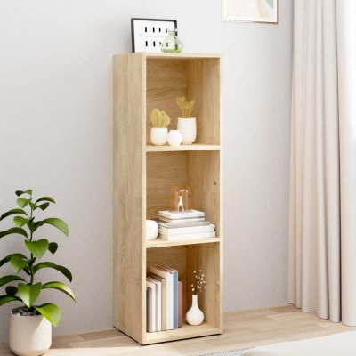 Biblioth&egrave;que/meuble tv ch&ecirc;ne sonoma 36 x 30 x 114 cm agglom&eacute;r&eacute;