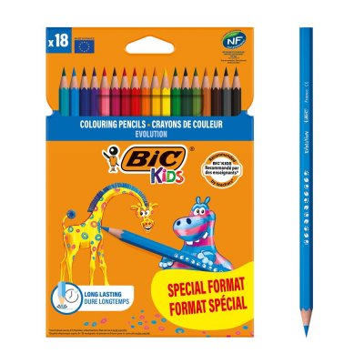 BIC &reg; Kids - Crayons de couleur &reg; Kids Evolution&reg; x18