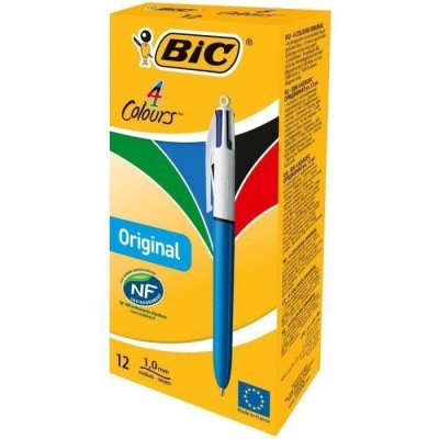 BIC &reg; - Stylo-bille 4 Couleurs&reg; Original Medium x12
