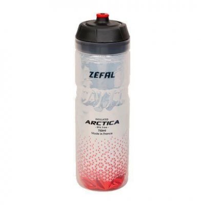 ZEFAL Bidon  isotherm arctica 75 argent/rouge 750ml (isotherme 2h30)