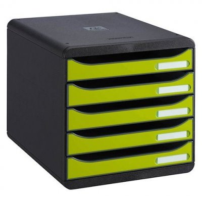 EXACOMPTA Big-box + Glossy Noir/citron Vert Glossy