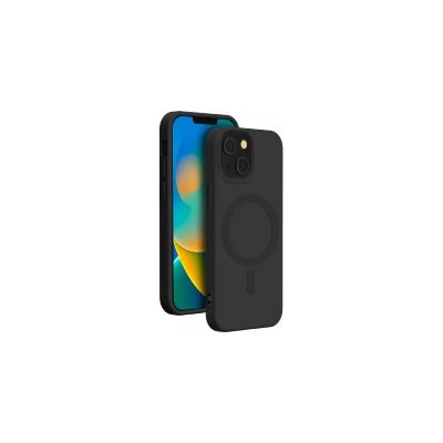 BIGBEN  CONNECTED Coque Silicone Magsafe IP15 Plus Noire