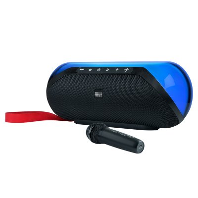Bigben Enceinte Karaok&eacute; Bluetooth&reg; 50W Lumineuse avec 1 Micro Filaire Noire Audio