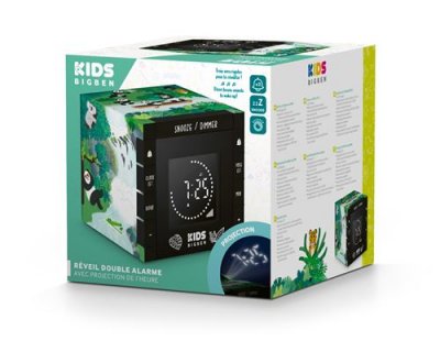 BIGBEN  r70ppanda reveil cube projecteur decor panda BIG3499550385168