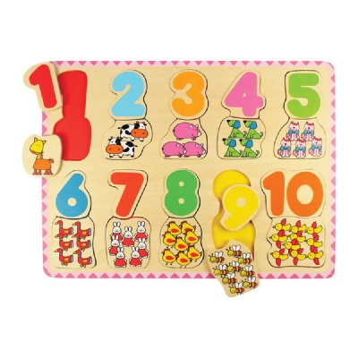 BIGJIGS TOYS Bigjigs - Bigjigs Puzzle Chiffres en bois 