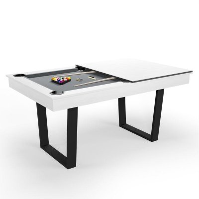 SOKKER Billard Am&eacute;ricain convertible HORIZON avec plateau d&icirc;natoire 206 x 116 cm