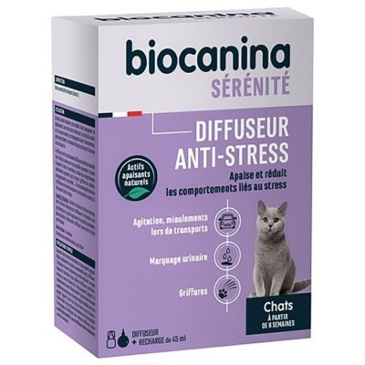 BIOCANINA  S&eacute;r&eacute;nit&eacute;diffuseur anti-stress Chat x 1 + recharge x 1