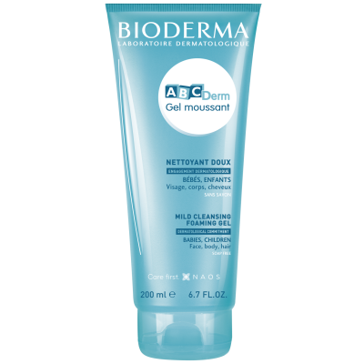 BIODERMA  ABCDerm Gel Moussant Nettoyant Doux B&eacute;b&eacute; 200ml