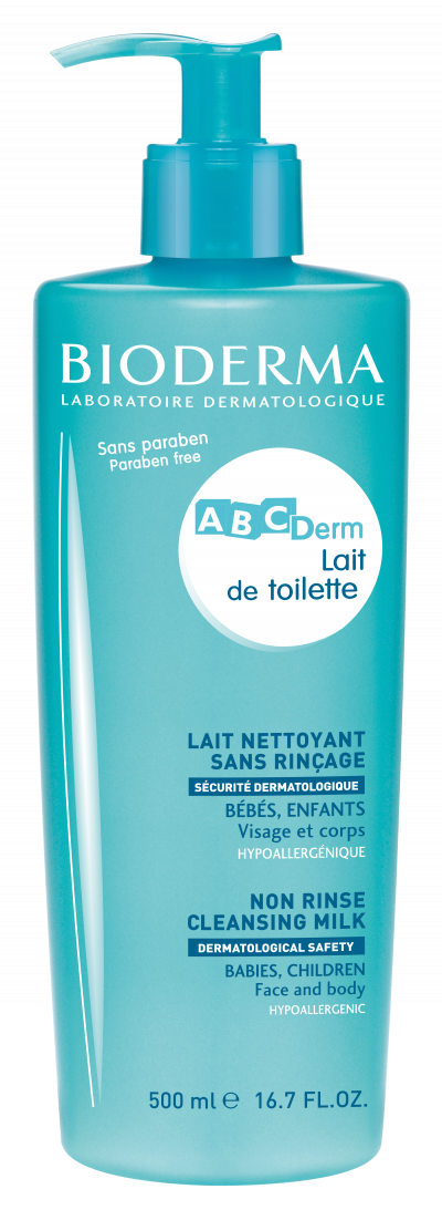BIODERMA  ABCderm lait nettoyant sans rin&ccedil;age flacon 500ml