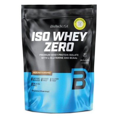 BIOTECH USA  Iso Whey Zero 454g Noisette - Isolat&nbsp;de&nbsp;lactos&eacute;rum