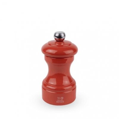 PEUGEOT Bistro Moulin &agrave; poivre manuel en bois laqu&eacute;, terracotta, 10 cm - 4'