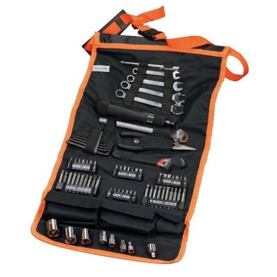 BLACK & DECKER Black + Decker A7063 Saccoche de 77 pi&egrave;ces - accessoires pour outils