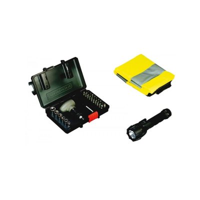 Black + Decker A7224 Kit de SOS Torche/Gilet/Accessoires 35 pi&egrave;ces