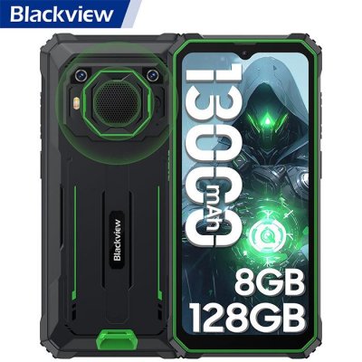  Blackview BV6200 Pro (Double Sim - 128 Go, 4 Go RAM - 13 000 mAh) Vert
