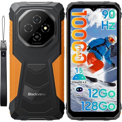 BLACKVIEW  FORT 1 (6.56'' - NFC - 128 Go, 4 Go de RAM - 10000mAh) Orange