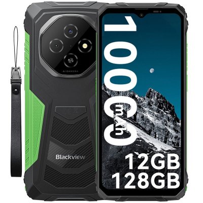 BLACKVIEW  FORT 1 (6.56'' - NFC - 128 Go, 4 Go de RAM - 10000mAh) Vert