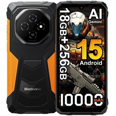 BLACKVIEW  FORT 1 (6.56'' - NFC - 256 Go, 6 Go de RAM - 10000mAh) Orange