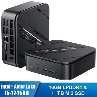 BLACKVIEW FRANCE OFFICIEL Blackview MP100 Pro (Mini PC - i5 - 1 To ROM, 16 Go RAM) Noir - Neuf