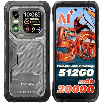 BLACKVIEW  Xplore 1 (5G - 6.78'' - 512 Go, 16 Go RAM - 20000mAh) Noir