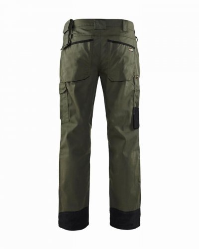 BLAKLADER  14541835 Pantalons de jardin, Arm&eacute;e verte/noire, taille C50