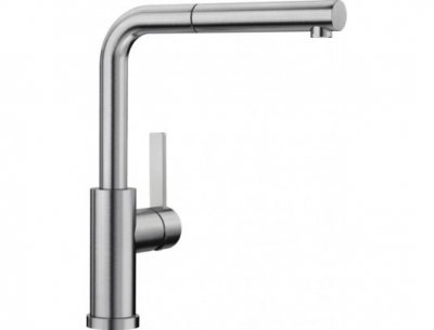 BLANCO  Mitigeur rabattable  Lanora-S-F inox bross&eacute;