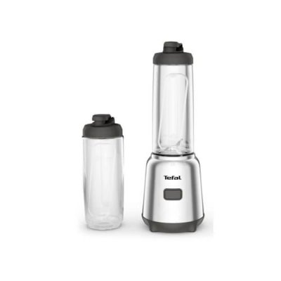 TEFAL Blender BL15FD Lames Amovibles 0.6L 300W 220V 2 Bouteilles Titane Argent Gris 