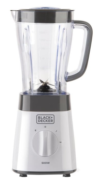 BLACK & DECKER Blender Black et Decker BXJB500E 500 W Blanc et Noir 
