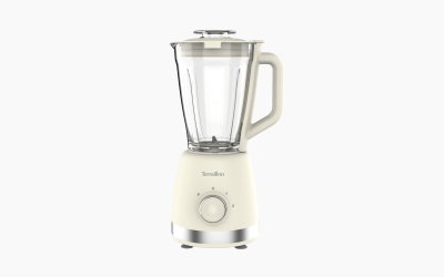 Blender &eacute;lectrique - TERRAILLON - SUNRISE - 600W Bol en verre 15L 2 vitesses fonction pulse cr&egrave;me