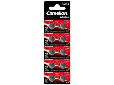 CAMELION Blister de 10 piles bouton Alkaline AG12 1.5v Cam&eacute;lion 0% mercure