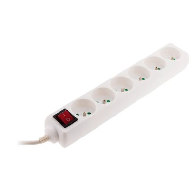 ZENITECH Bloc 6 prises 16a+ inter a voyant 1ml blc - HBF