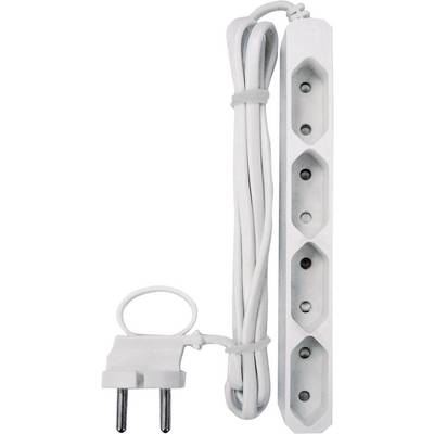 GAO Bloc multiprise sans interrupteur x4  0257 blanc