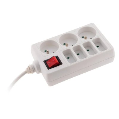 ZENITECH Bloc multiprises  blanc de 4P x 6A + 3P x 16A